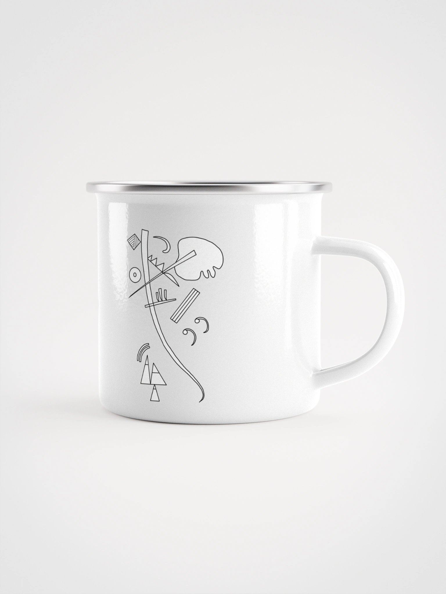 Color-Your-Own Kandinsky Enamel Mug product image (1)
