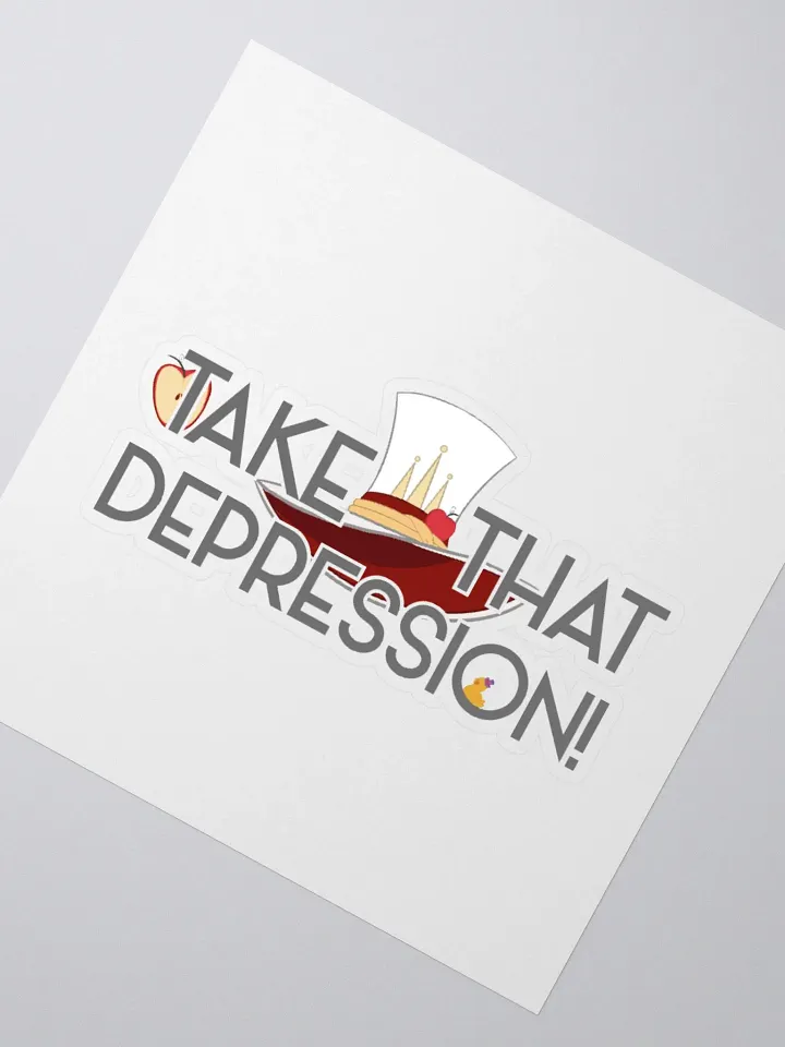 Take That, Depression Sticker | Hazbin Hotel Lucifer-Inspired product image (4)