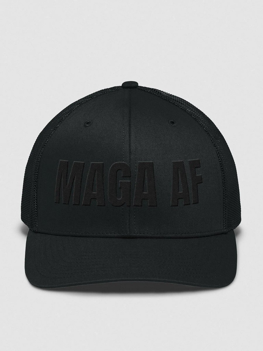 MAGA AF Trucker Hat (Black Letters) product image (1)
