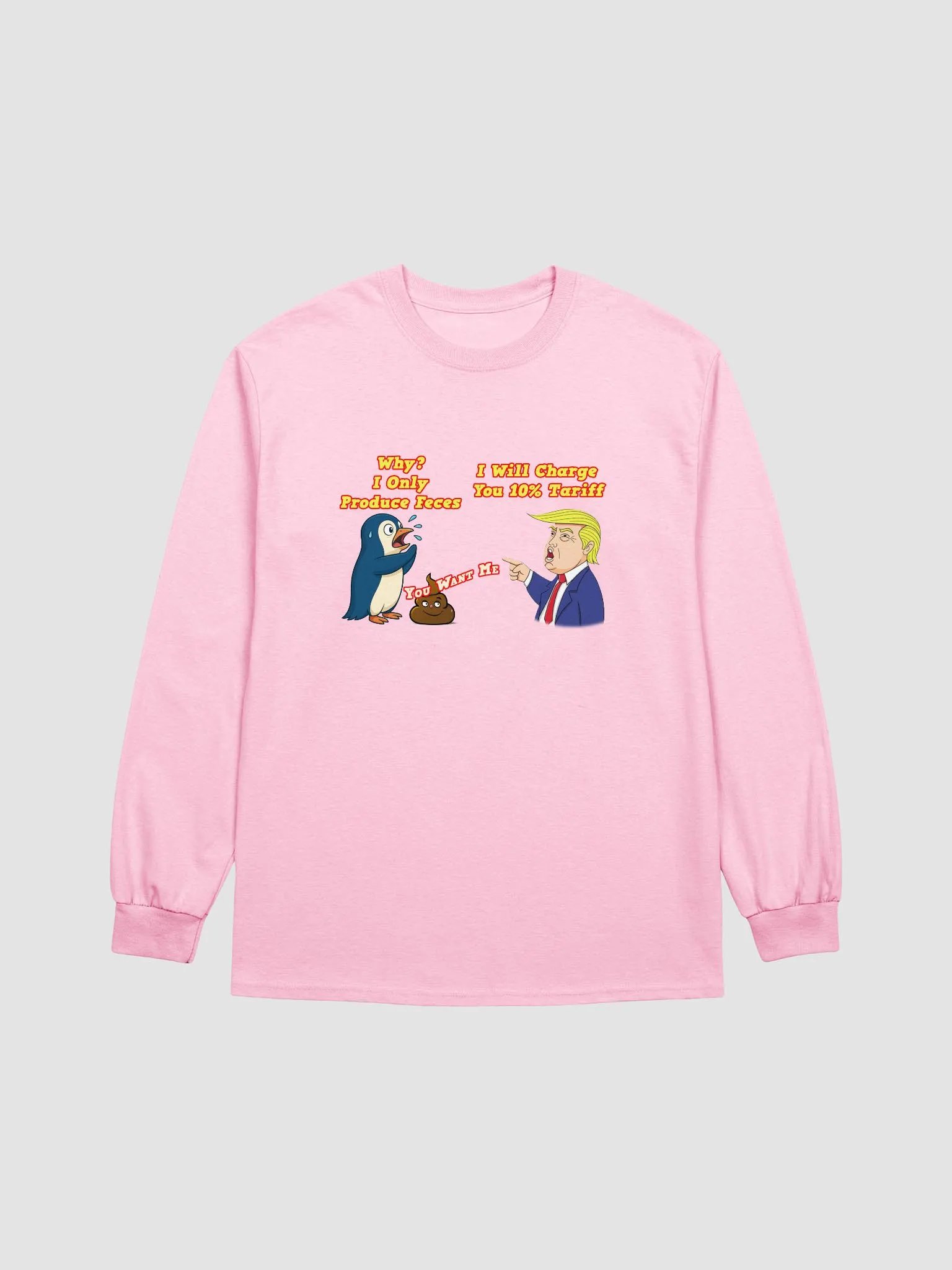 Satirical Penguin Tariff Long Sleeve Tee product image (8)