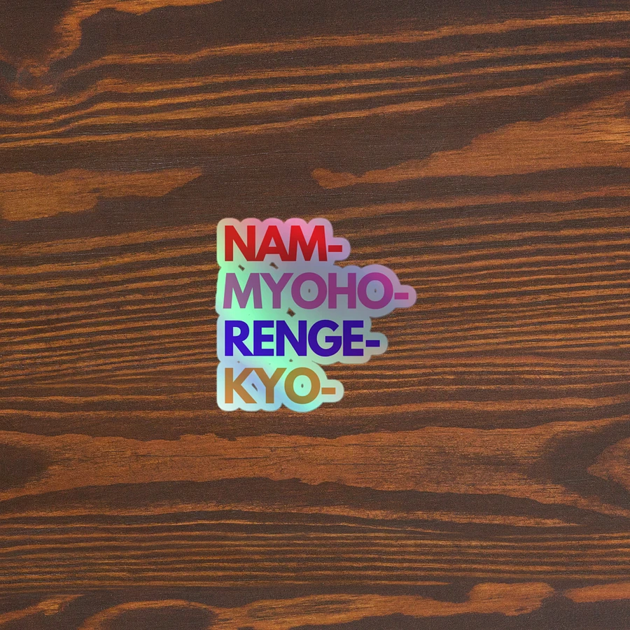 Nam-Myoho-Renge-Kyo Holographic Sticker Sheet product image (5)