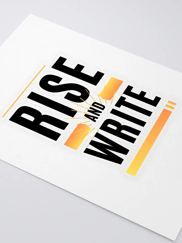 Rise and Write Sticker product image (2)