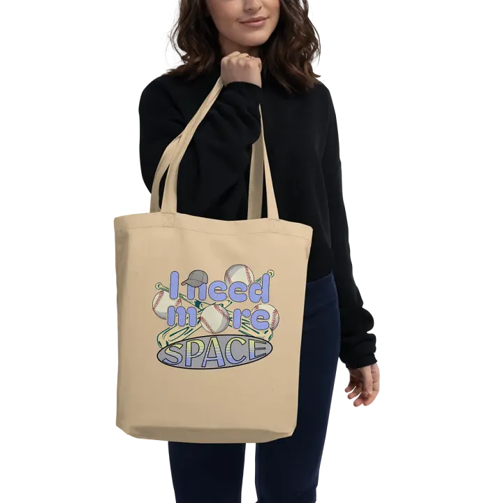 I Need More Space Baseball Strike Out in Style Tote Bag product image (2)