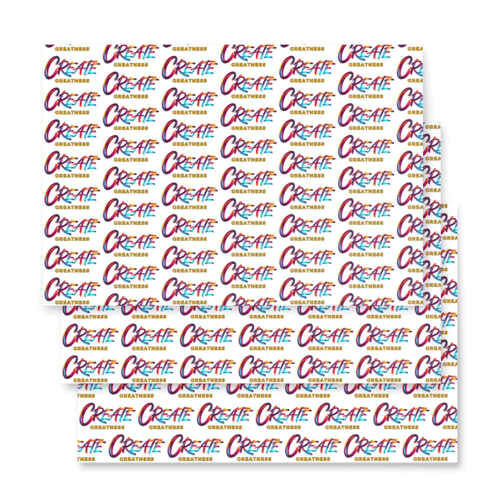 Create Greatness Wrapping Paper Set product image (5)