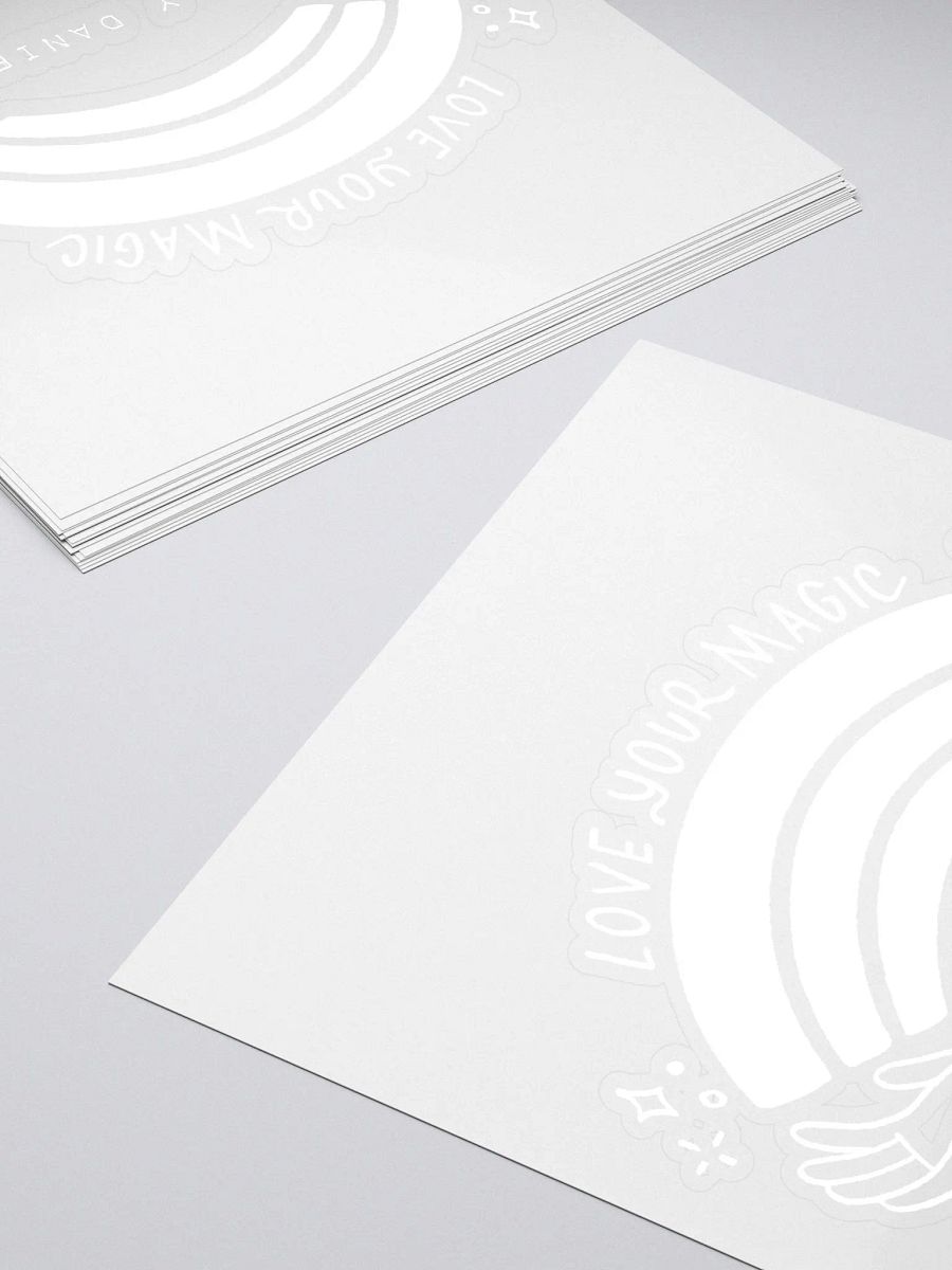 LOVE YOUR MAGIC RAINBOW STICKER (WHITE) product image (4)
