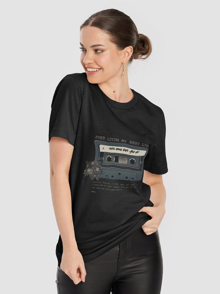 Never Gonna Give You Up Cassette Tape T-Shirt product image (8)