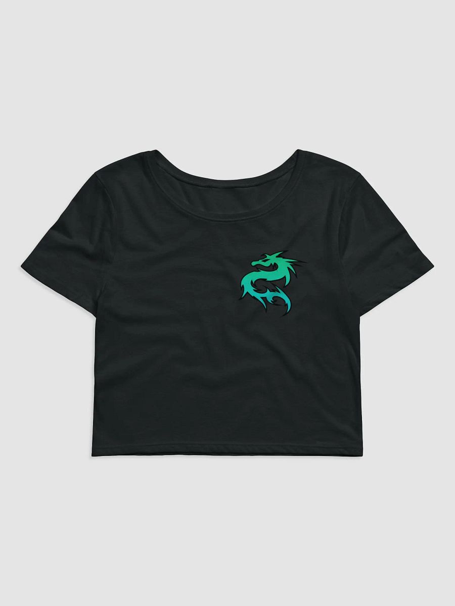Tribal Dragon Teal Crop Tee product image (1)