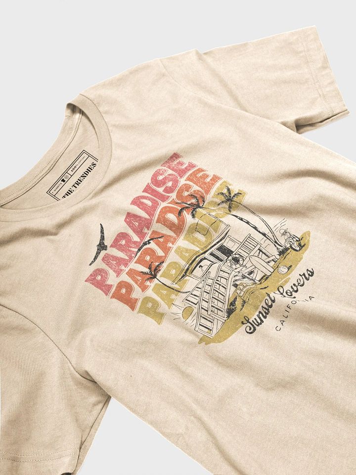 Paradise Sunset Lovers T-Shirt | Vintage California Beach product image (2)