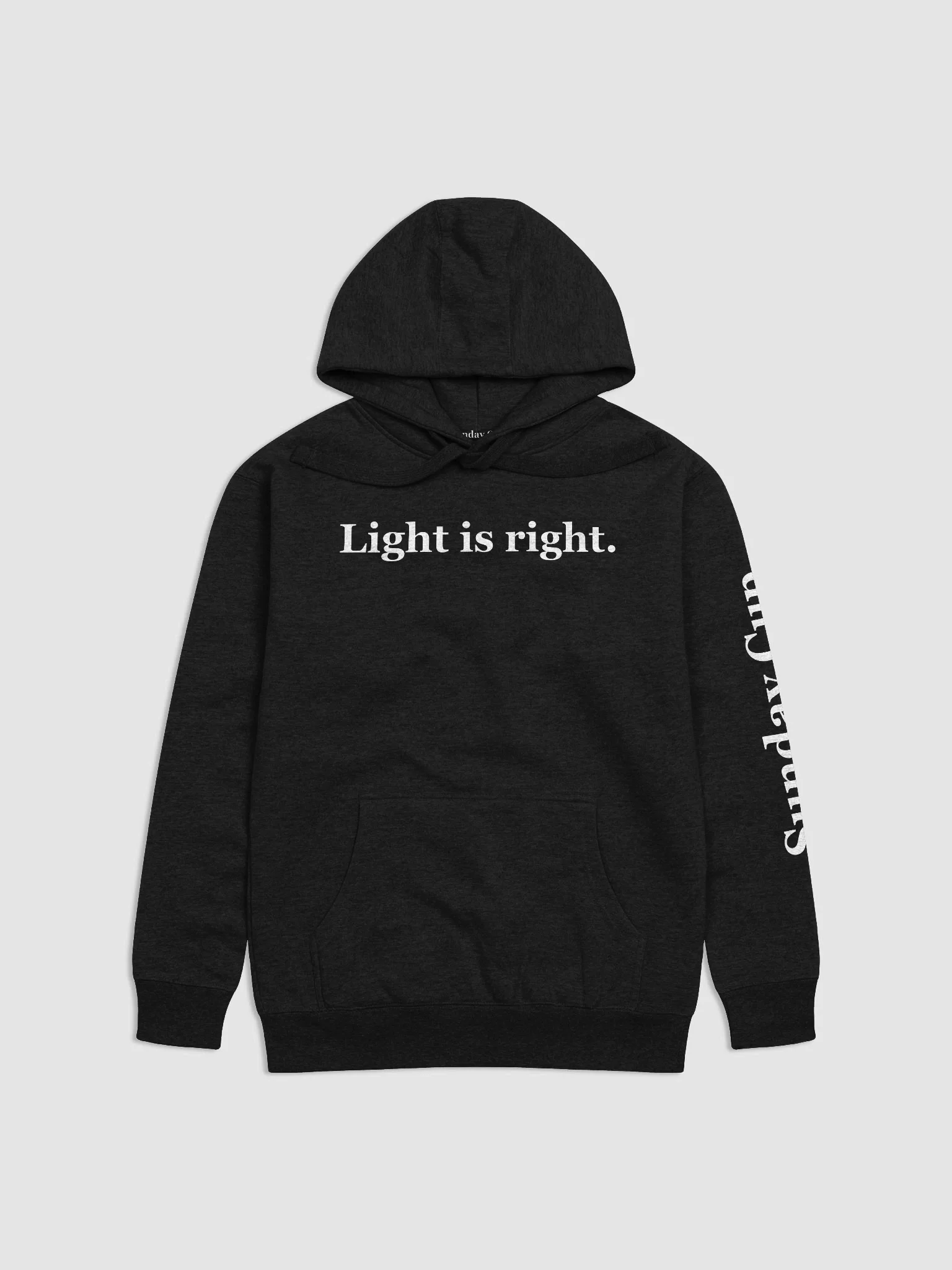 Light is right (dark, hoodie) product image (5)