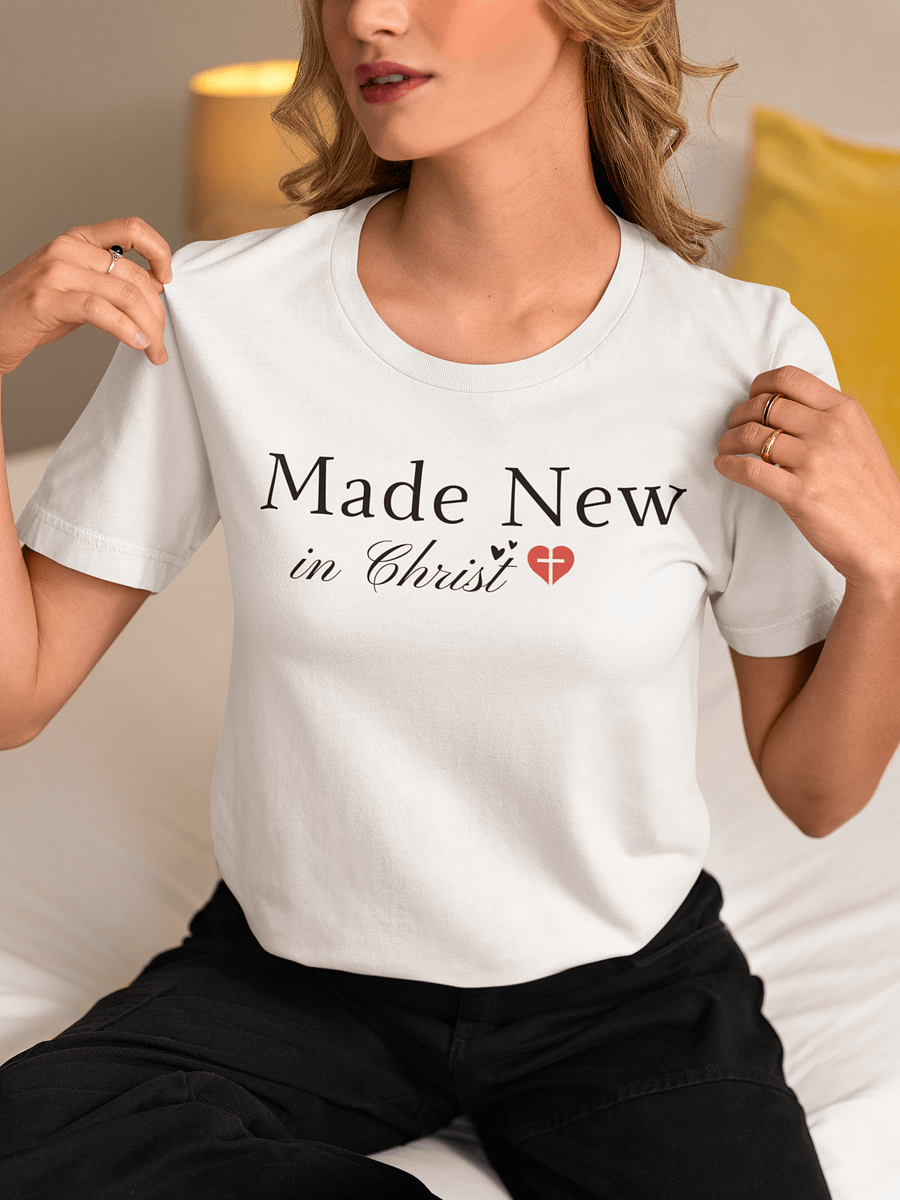 Made New In Christ Christian Faith Bella Canvas T-shirt - Light product image (13)