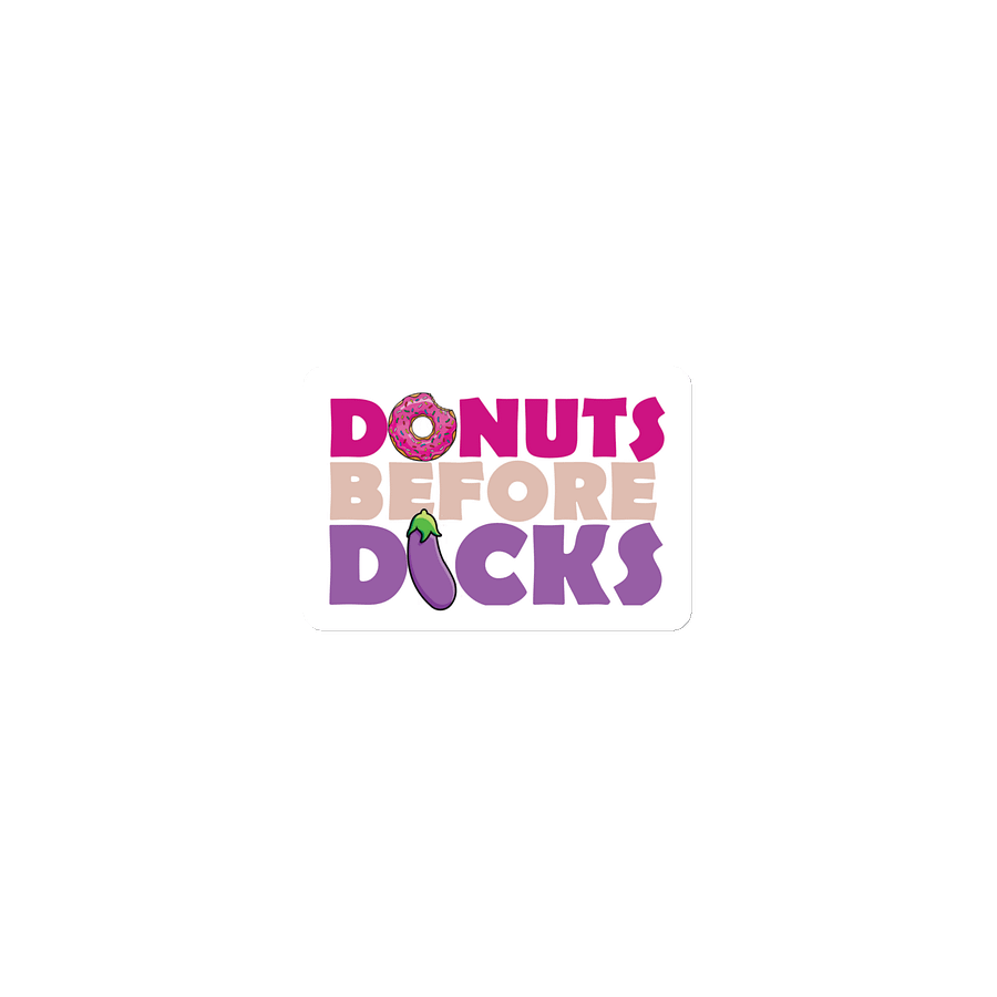 DONUTS BEFORE DICKS MAGNET product image (1)