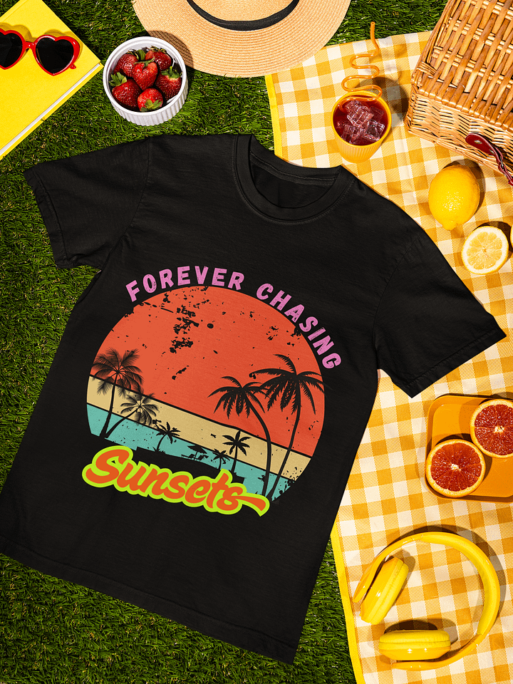 Vintage Sunset Vibes Tee – "Forever Chasing Sunsets" product image (1)