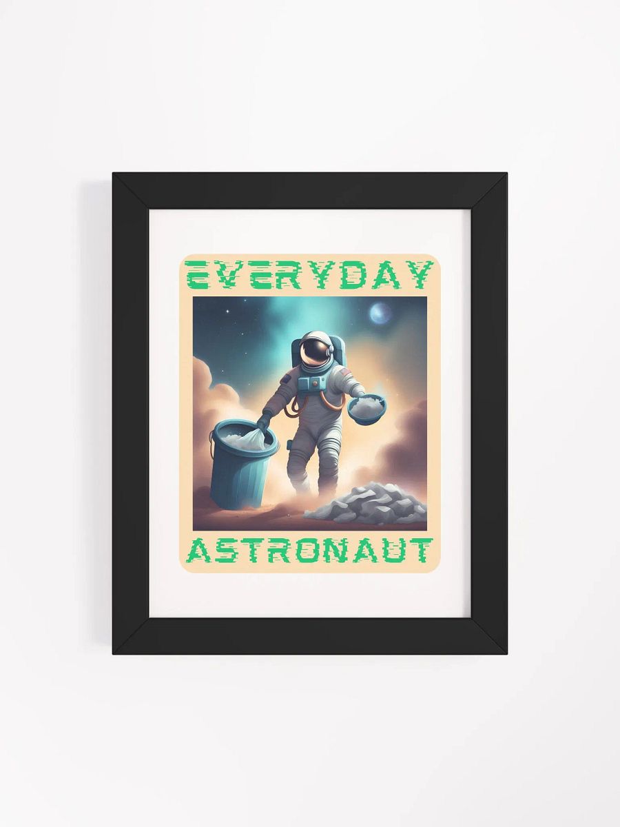 Everyday Astronaut Taking the Trash Out Framed Poster product image (117)