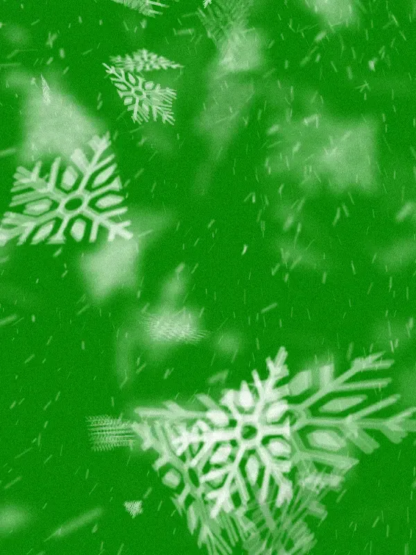 Snowflake Green Screen product image (1)