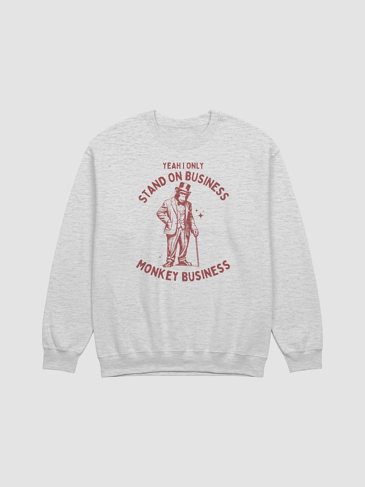 Standing on monkey business Crewneck product image (2)