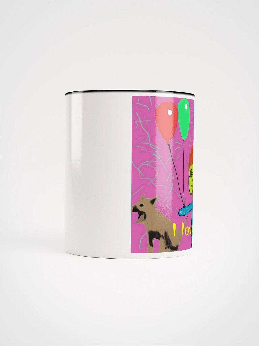 Ceramic Mug with Color Inside : i love dog product image (39)