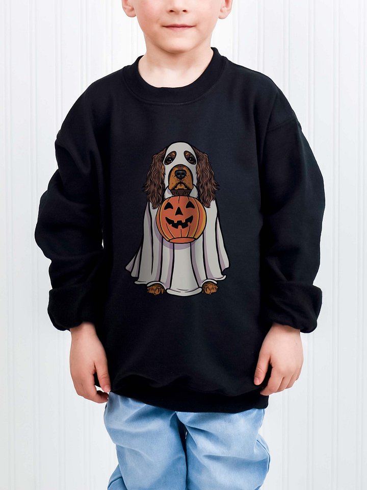 Halloween English Cocker Spaniel(Liver & Tan) Youth Sweatshirt product image (1)