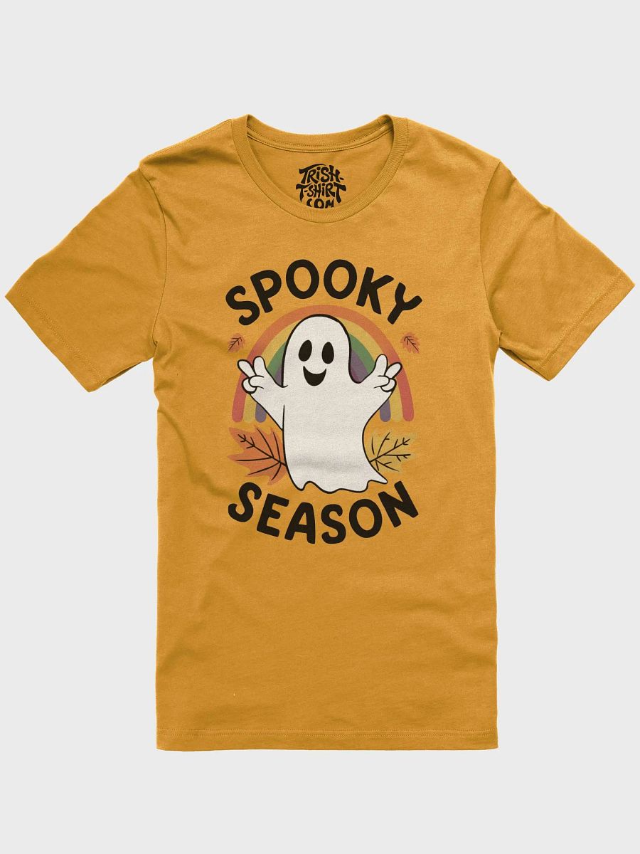 Spooky Season Rainbow and Cute Ghost Halloween Unisex T-Shirt product image (1)