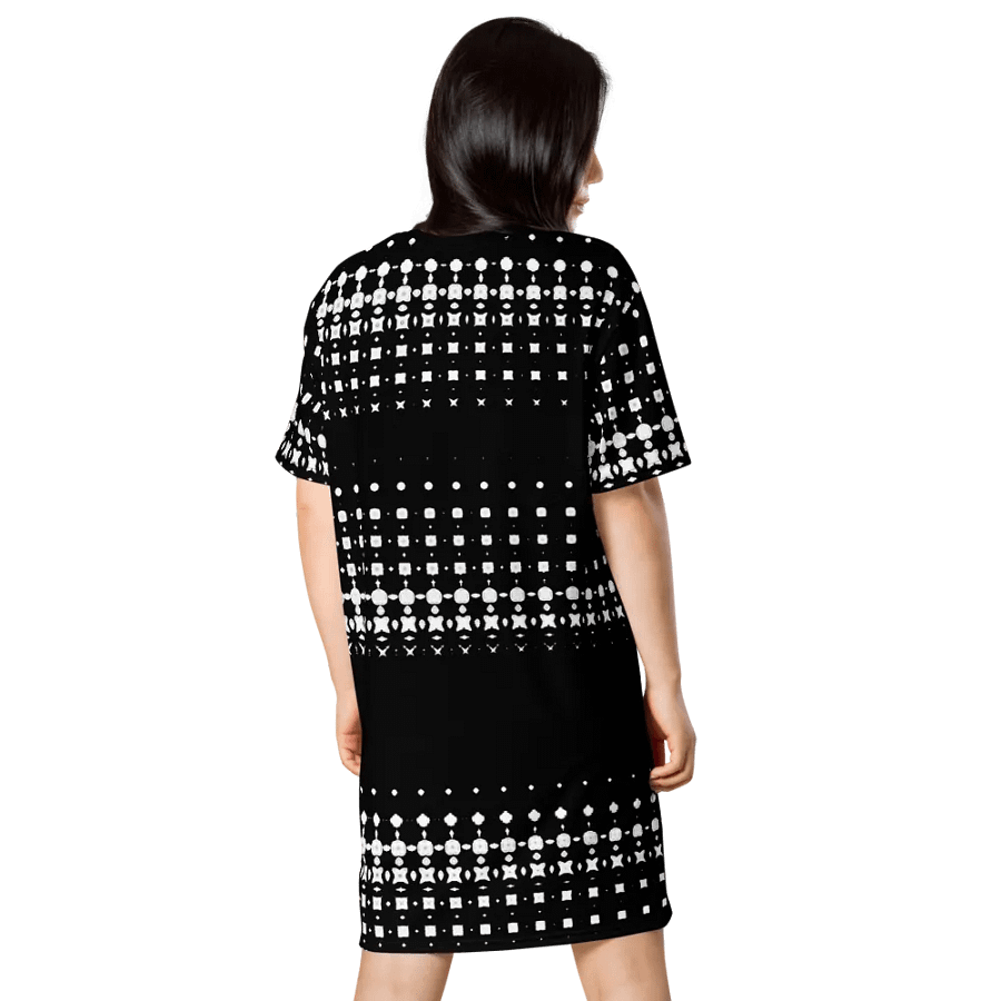 Abstract Not Quite The Little Black Dress T Shirt Dress product image (5)