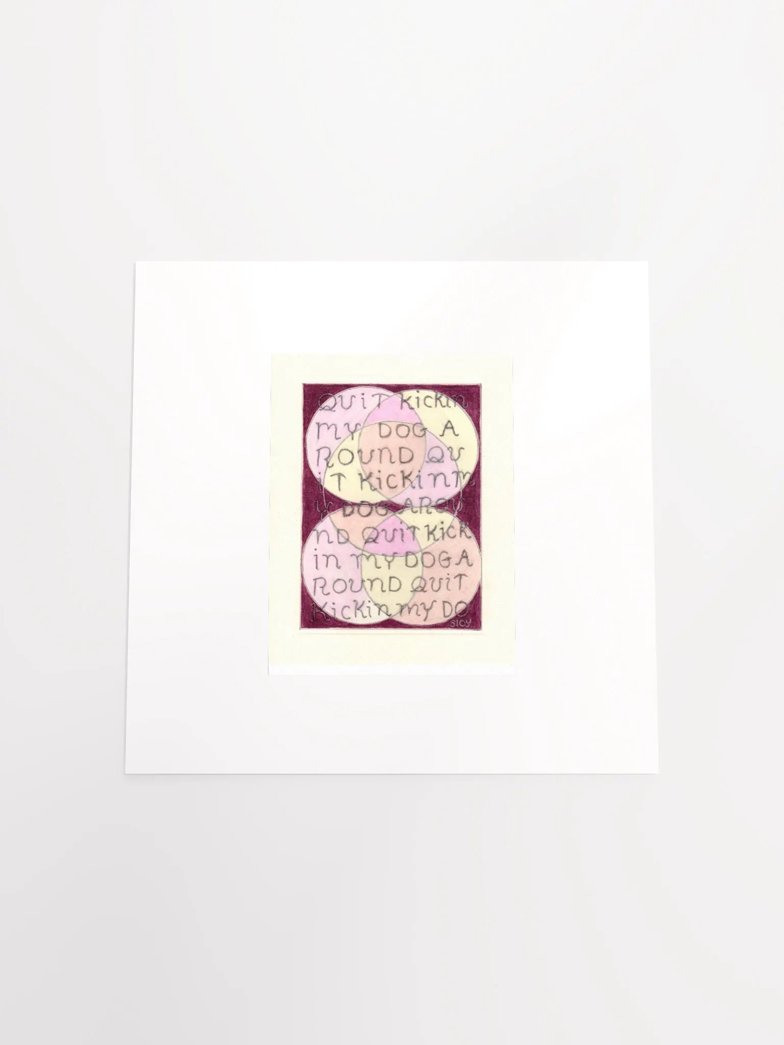 quit kickin my dog panel card print product image (4)