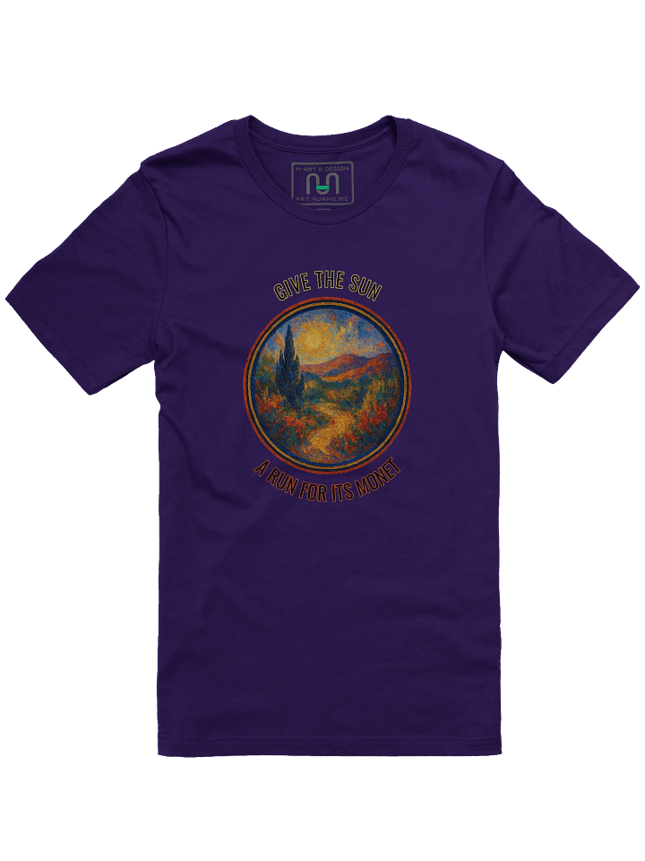 Give the Sun a Run for Its Monet – Impressionist Glow Tee - M-Art & Design product image (5)