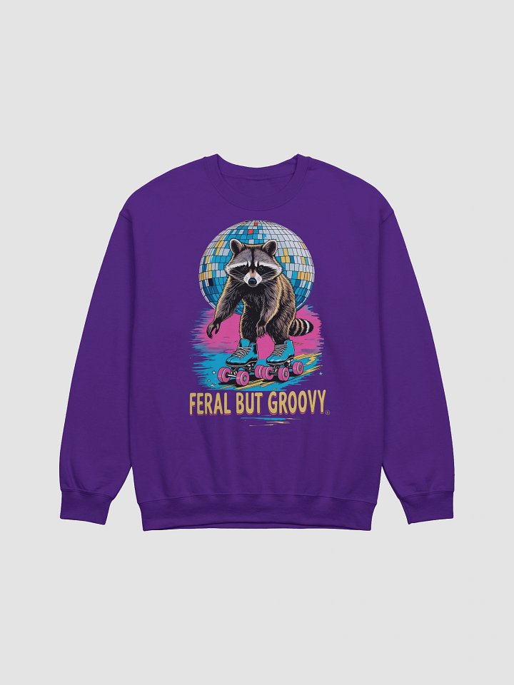 Feral but Groovy Raccoon Sweatshirt product image (2)