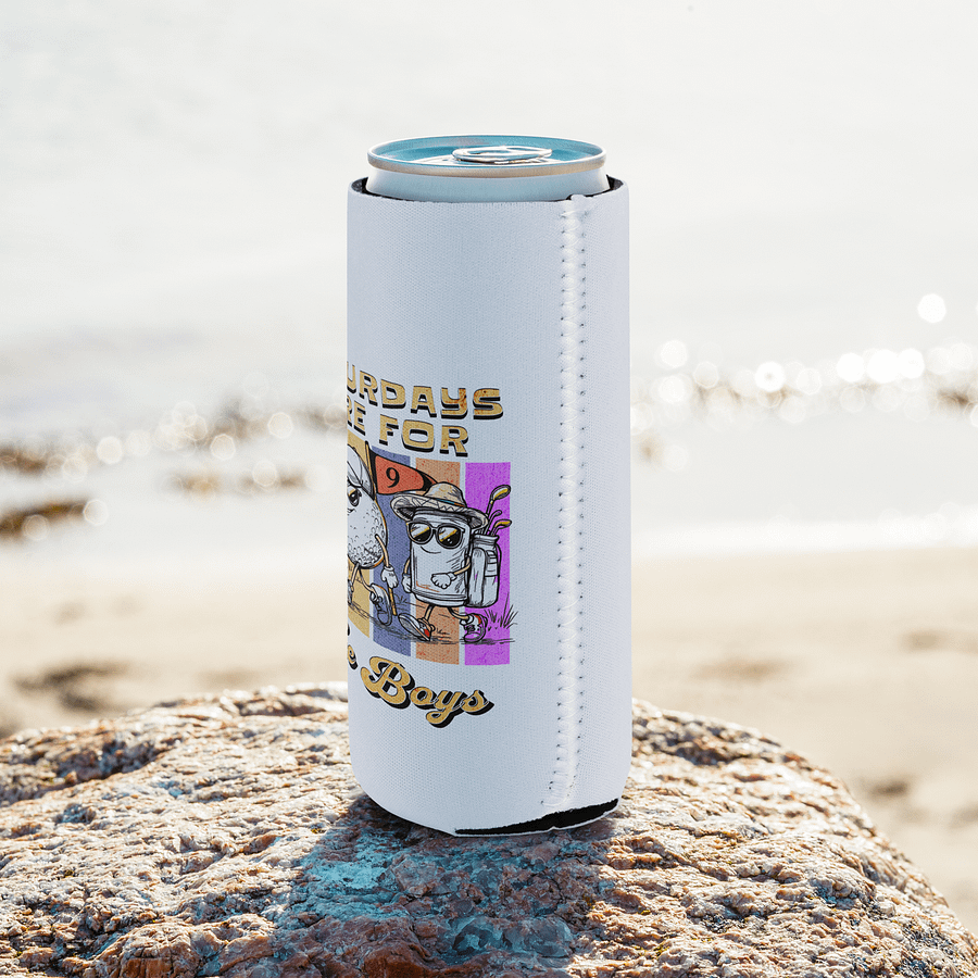 Saturdays Are For The Boys Golfing Can Cooler product image (8)
