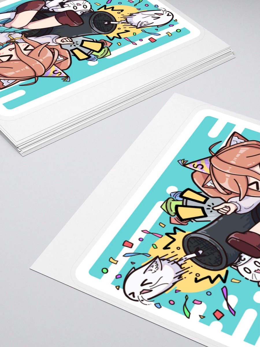 Shiro__Nya Confetti Cannon Sticker (with background) product image (4)