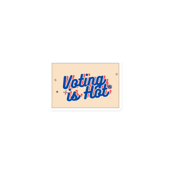 Voting is Hot Die-Cut Magnet product image (1)