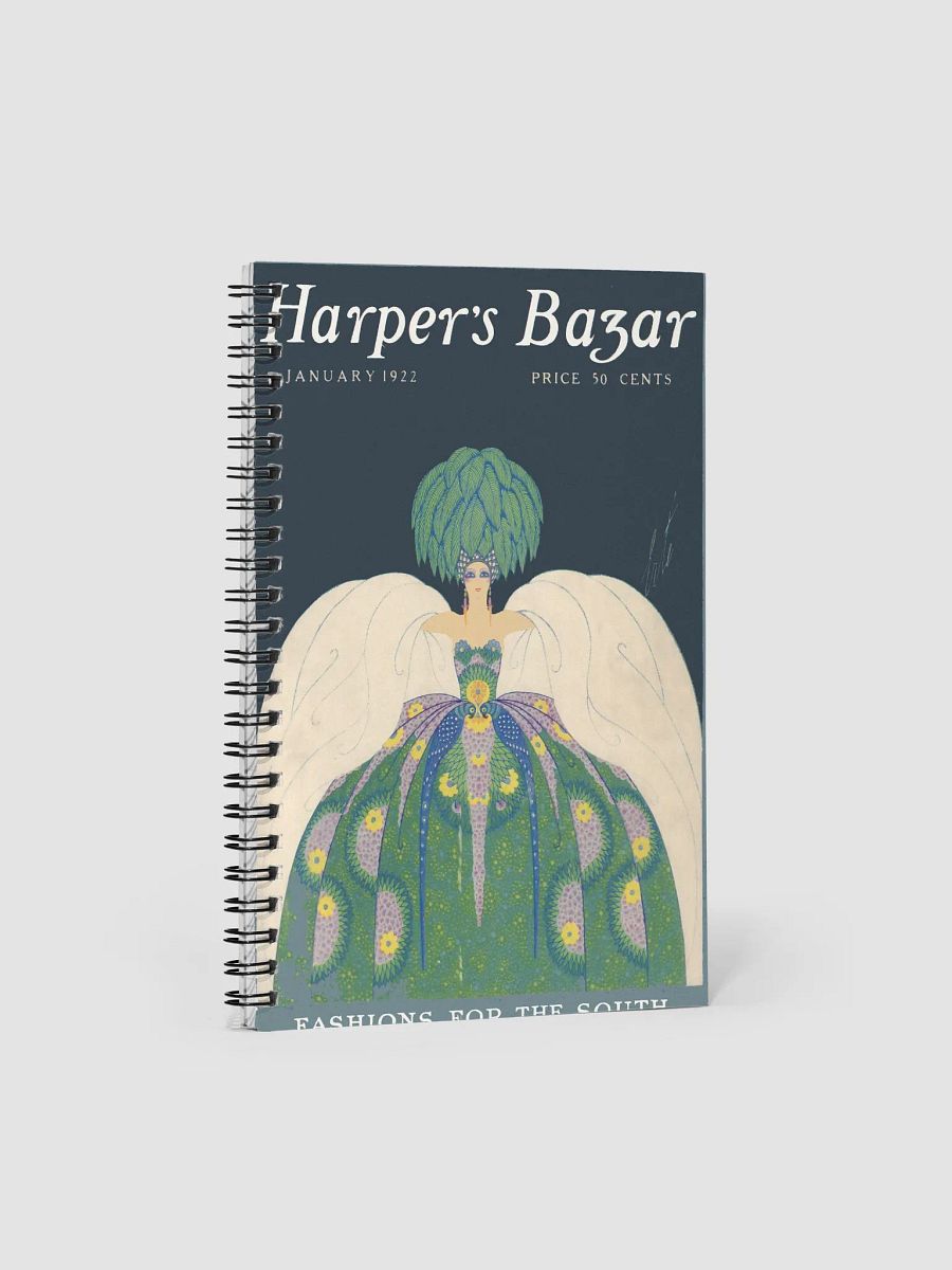 Harpers Bazar 1922 Vintage Image Spiral Notebook product image (1)