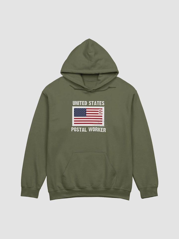 US postal worker with flag UNISEX hoodie product image (5)