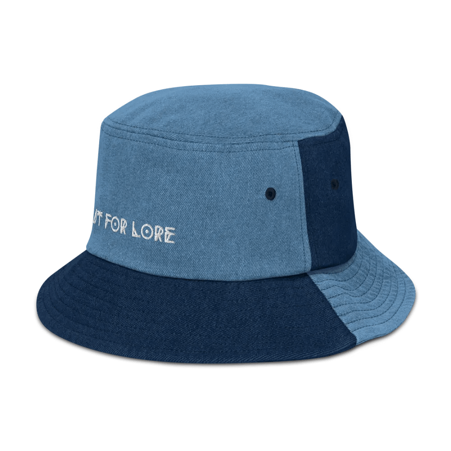 Slut for Lore Embroidered Denim Bucket Hat product image (9)