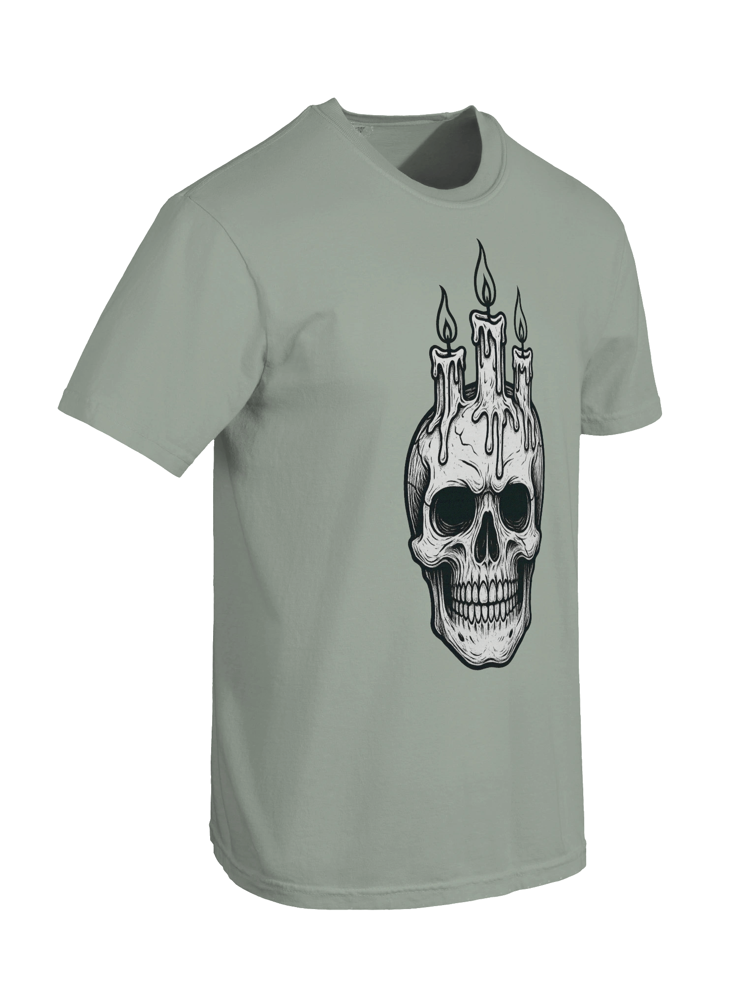 Candlelit Skull Tee – Shadows Eternal product image (5)