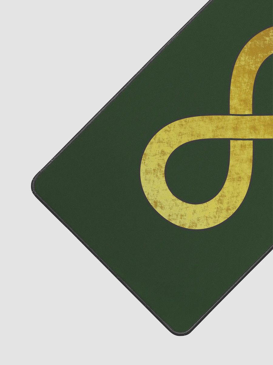 Golden Infinity Desk Mat (Green, 12" x 22") product image (1)