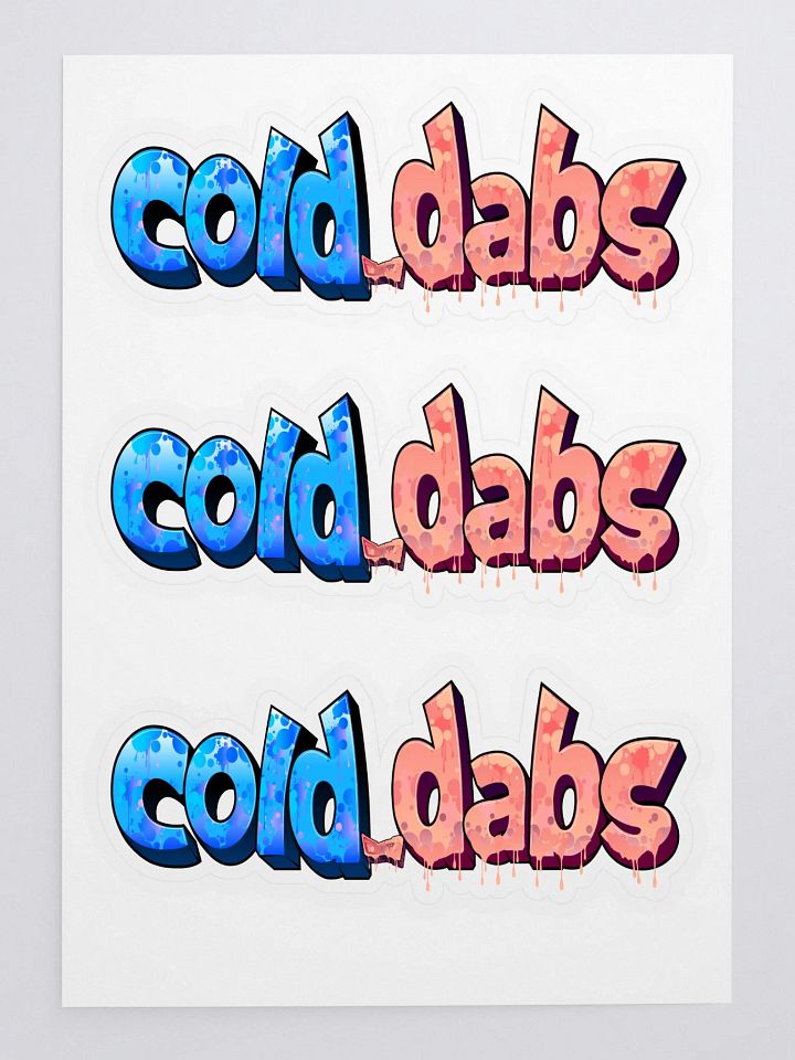 large "cold_dabs" sticker sheet product image (1)
