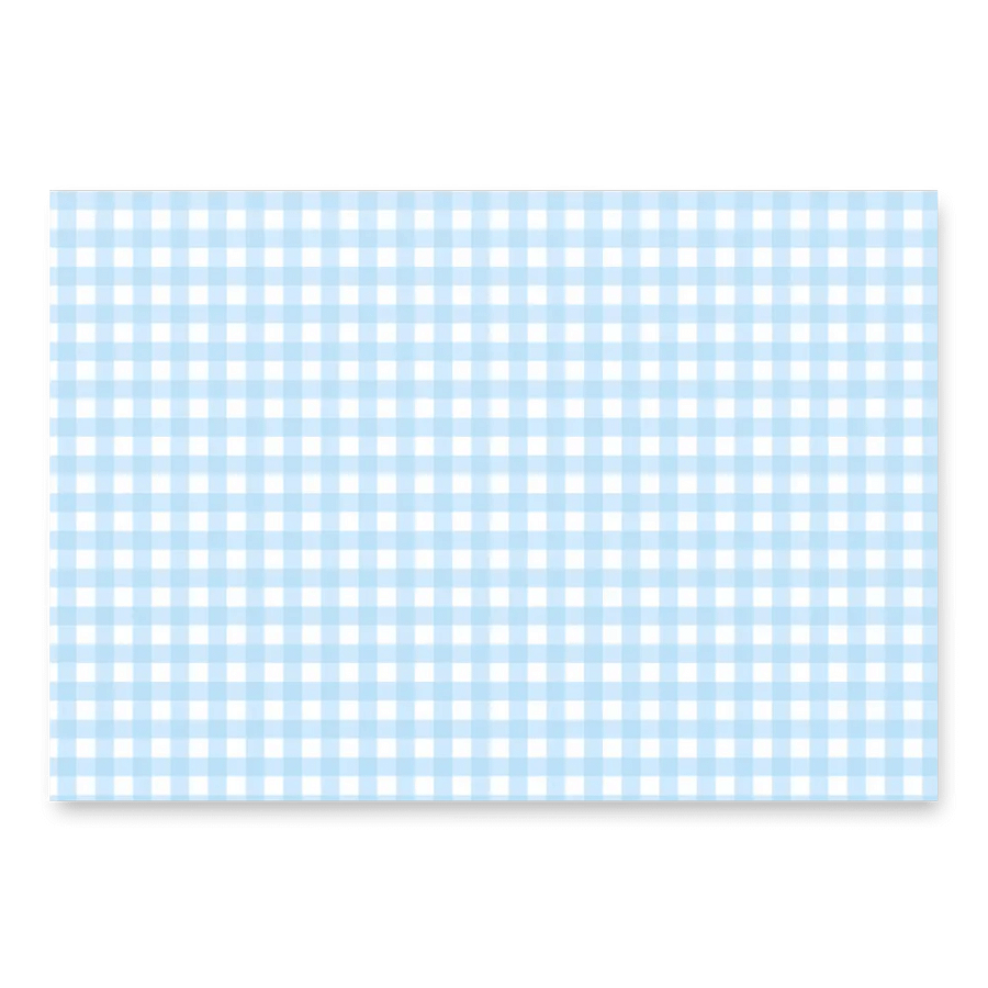 Classic Blue Gingham Gift Wrap Set (Set of 3) product image (2)