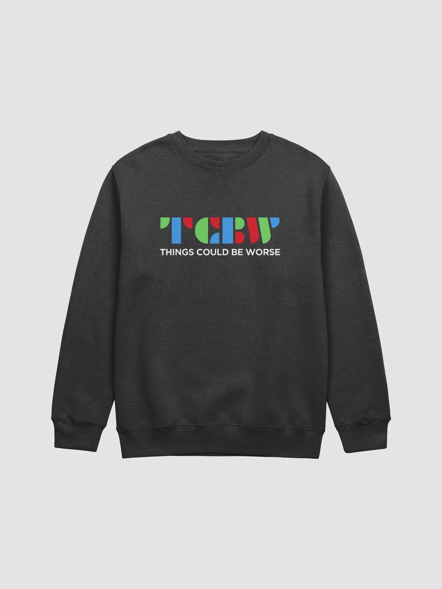 TCBW Color Logo Black Crewneck Sweater product image (1)