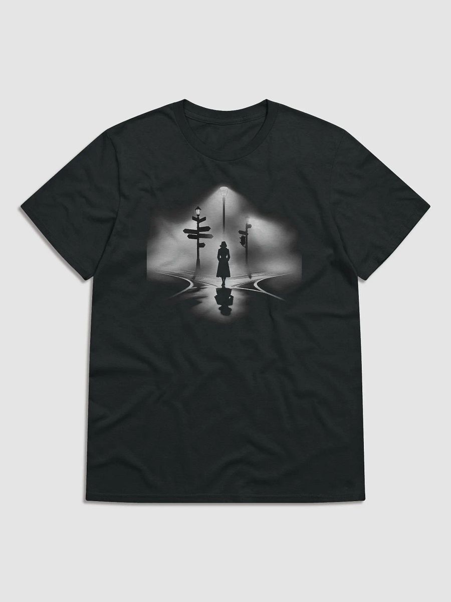 Crossroads of Fate: A Noir Intersection (Front Print Womens Tee) product image (1)