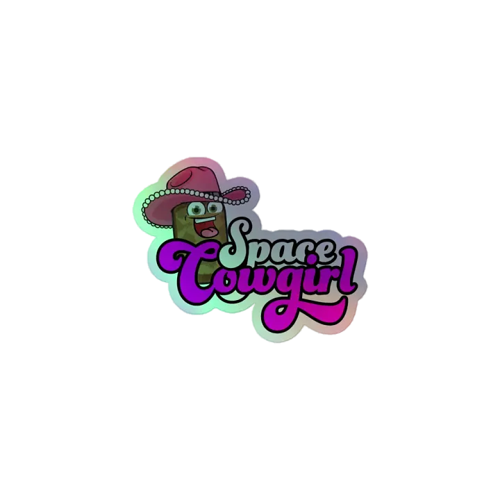 Space Cowgirl Holographic Sticker product image (1)