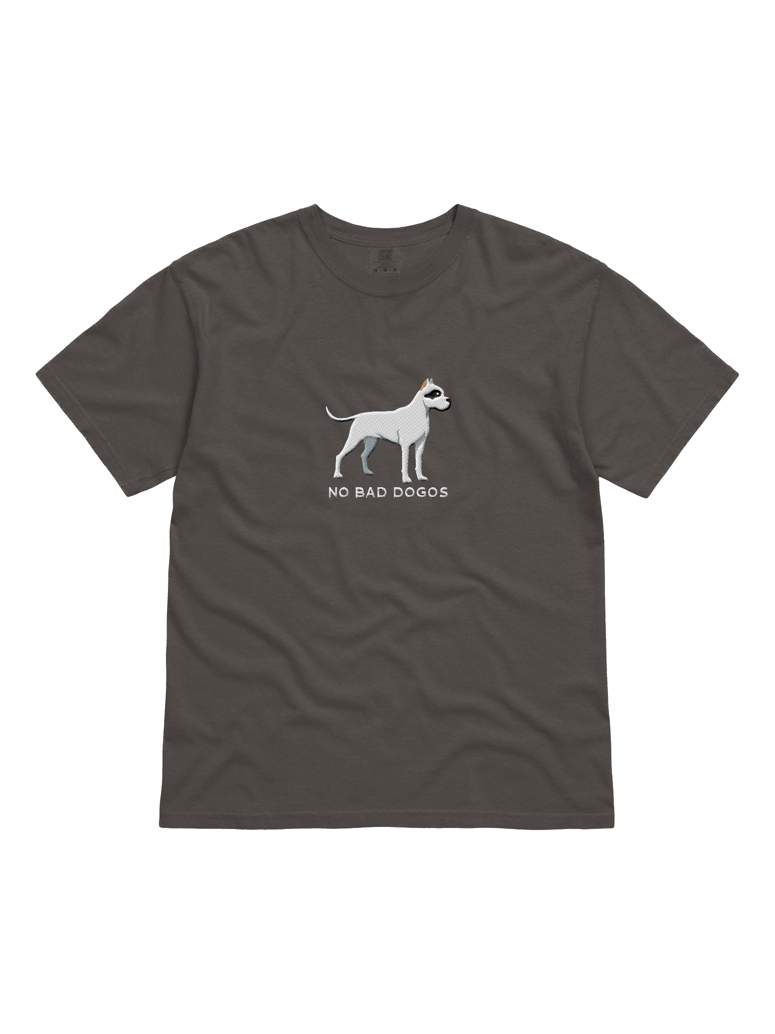 No Bad Dogos T-Shirt(Embroidered) of a Dogo Argentino(Black & White, Cropped Ears) product image (5)