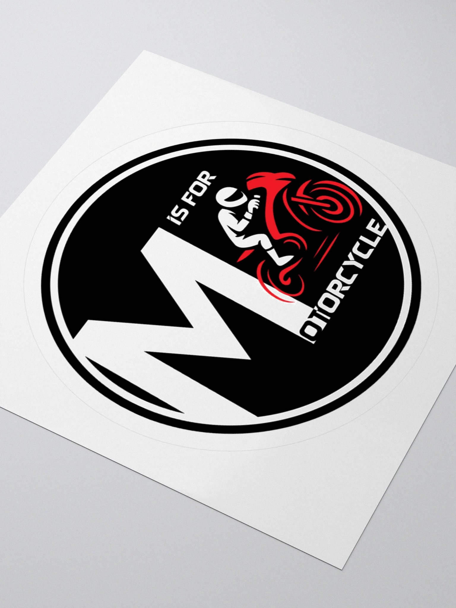 M is for Motorcycle Sticker product image (3)