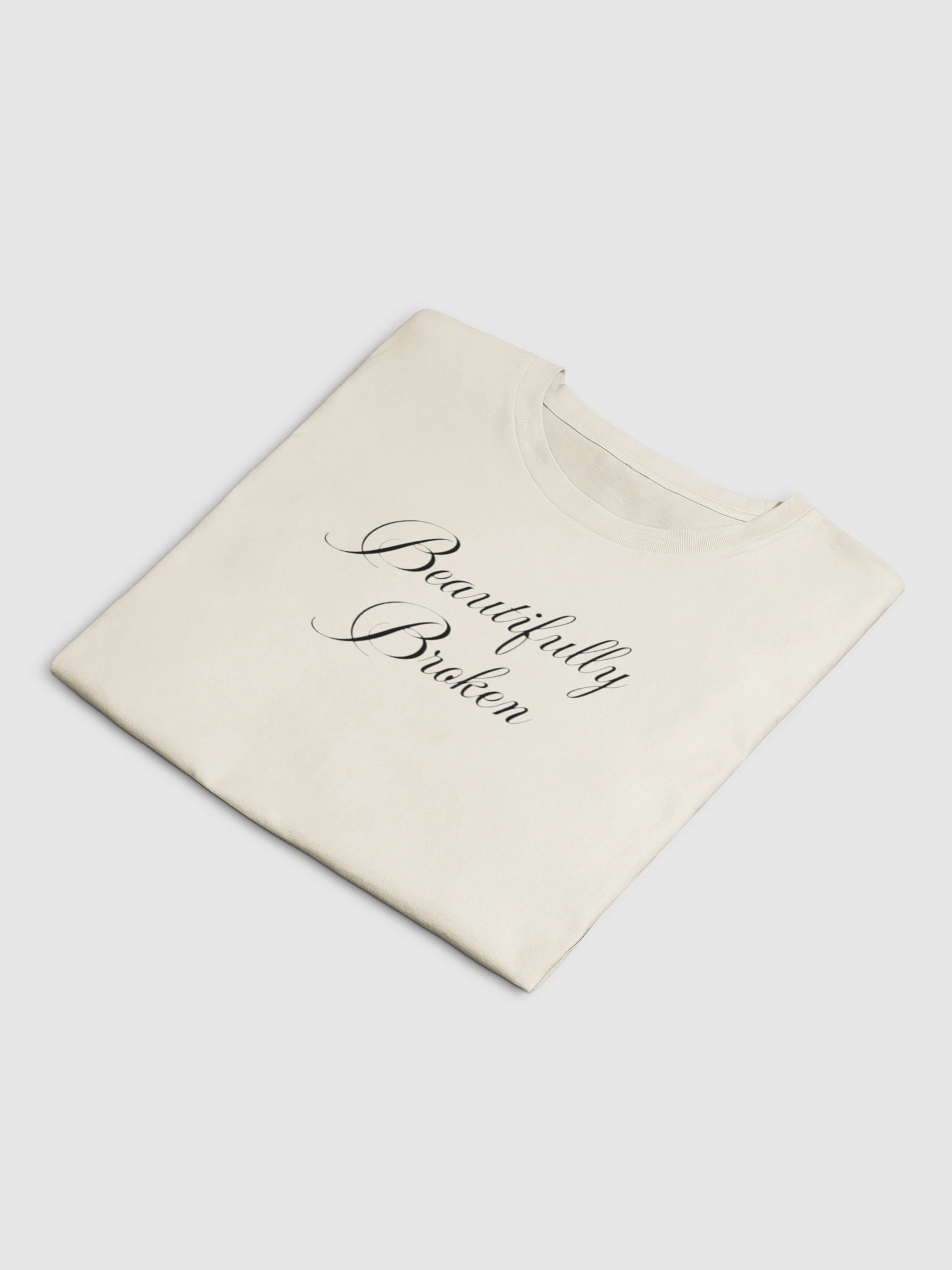 Beautifully Broken Y2K Crop Baby Tee - Empowering Script Shirt product image (21)