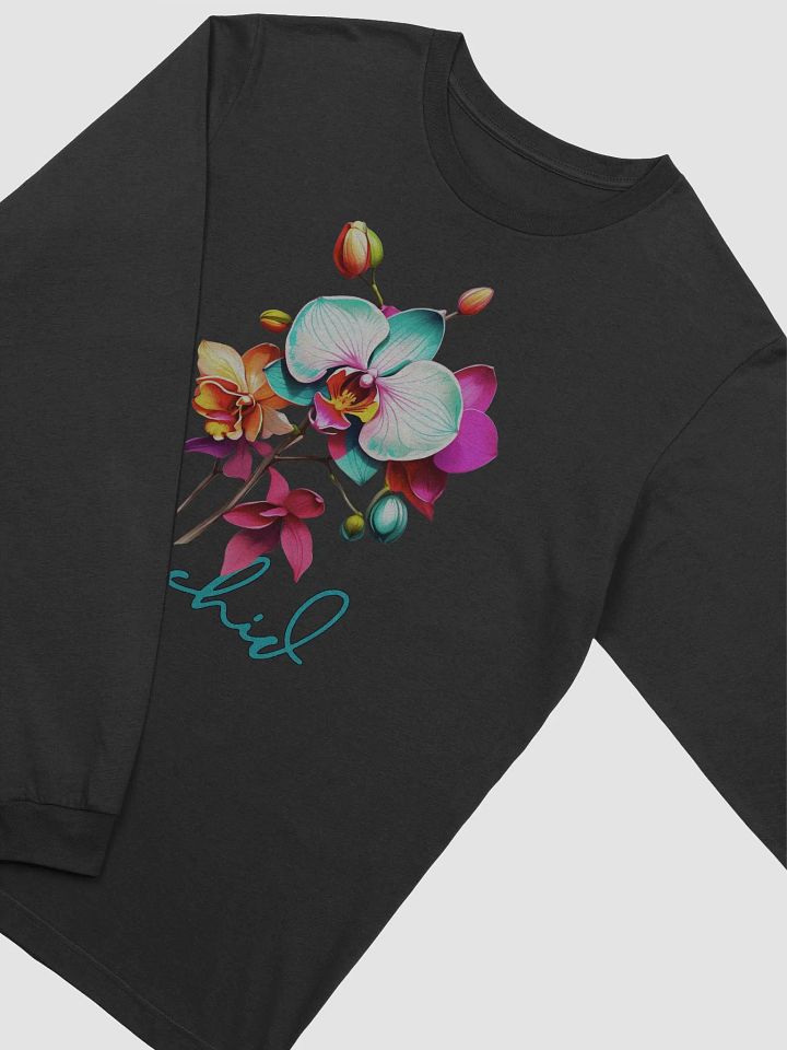 Floral Graphic | Long Sleeve T Shirt | Orchid product image (2)
