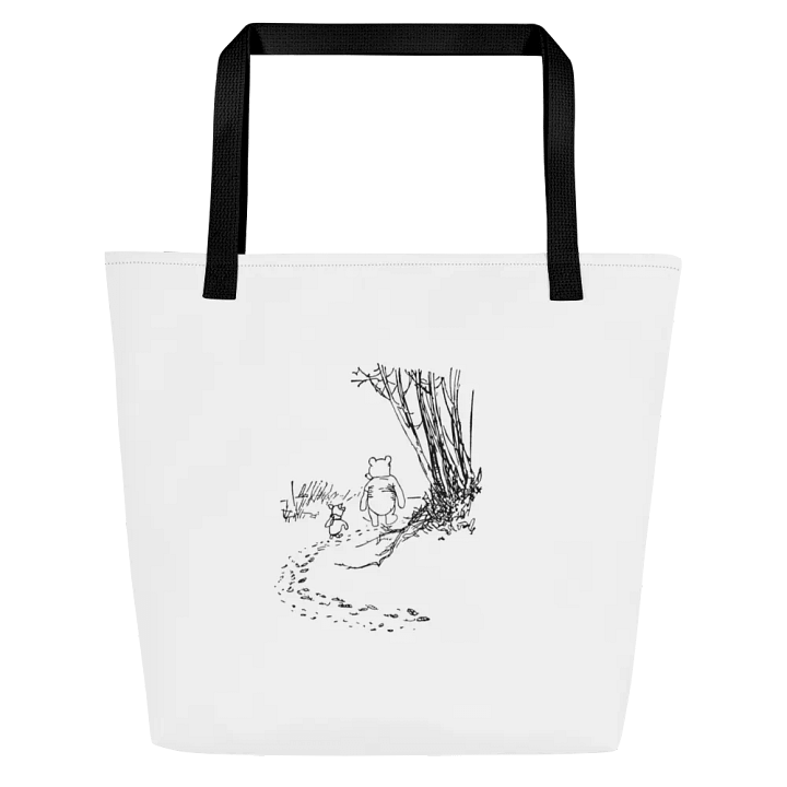Pooh Bear and Piglet Walking the Path Tote product image (2)