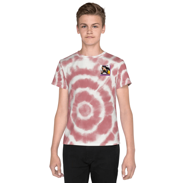 Retro Vibes Youth Tie-Dye T-Shirt product image (1)