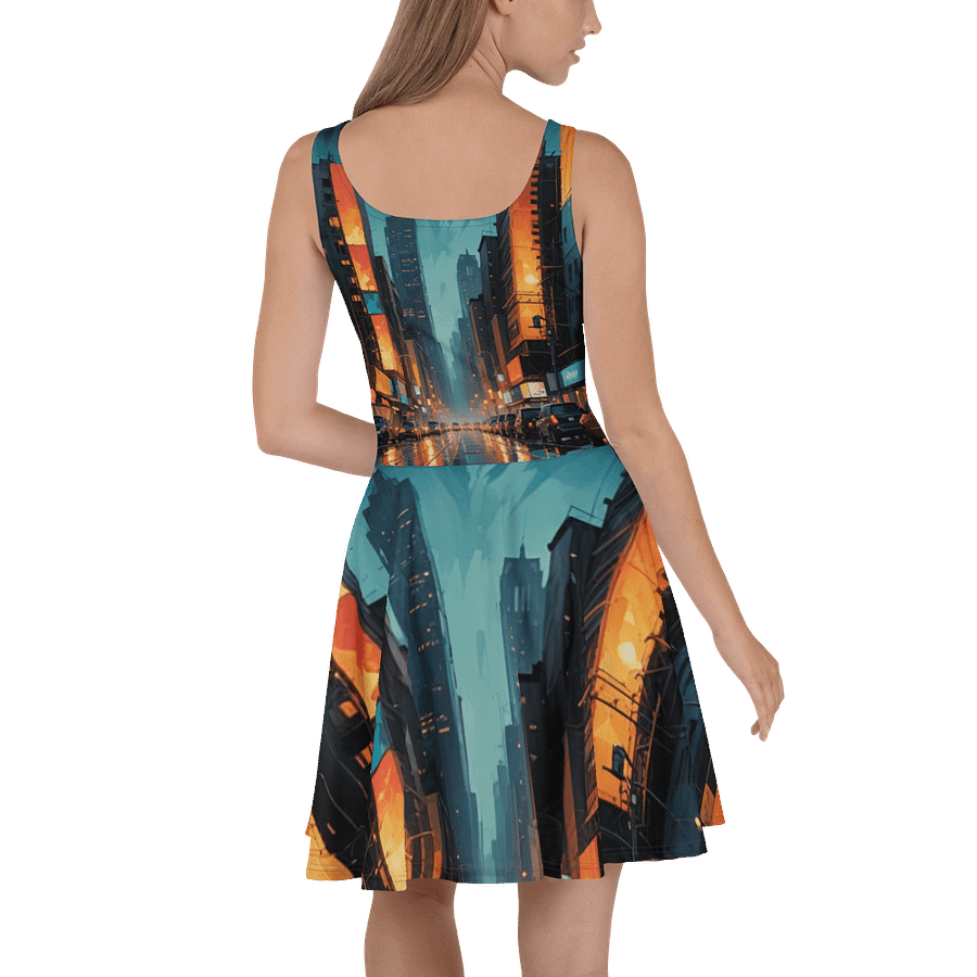 Abstract City 2 Skater Dress product image (4)