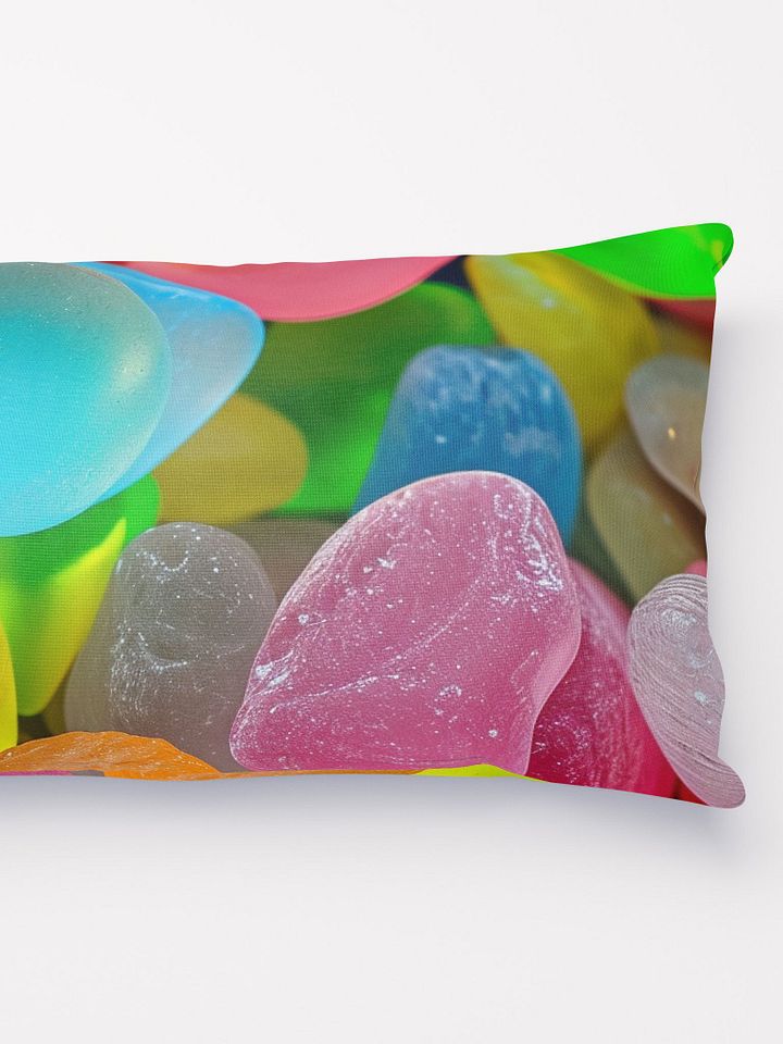 Bright Neon Sea Glass Throw Pillow product image (2)