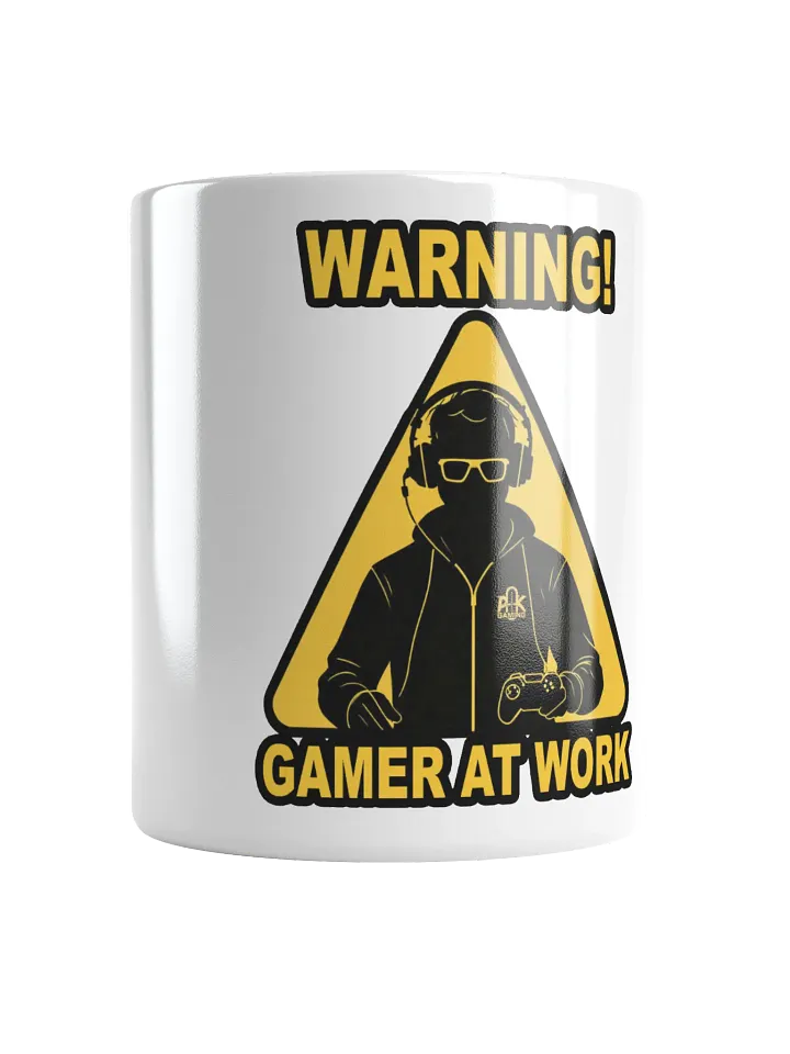 White Mug - Warning! Gamer at Work product image (1)