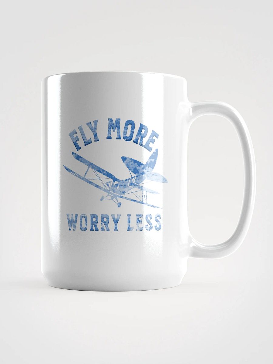 Fly More Worry Less - Biplane - Mug product image (1)
