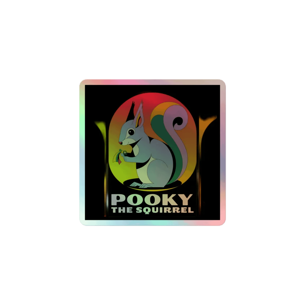 Pooky's Holographic Squirrel Sticker Set product image (1)